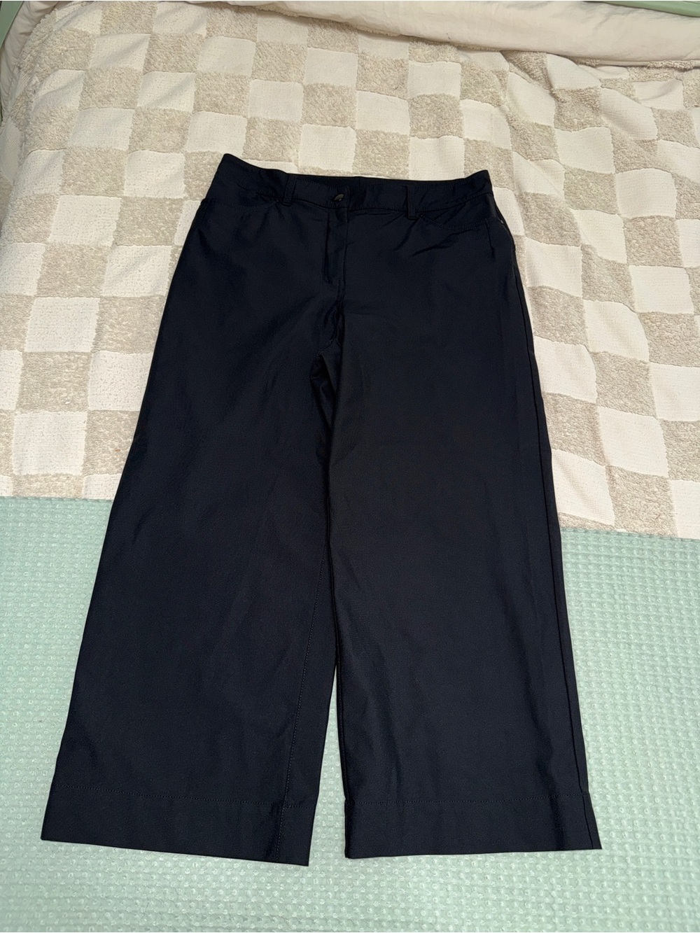Lululemon City Sleek 5 Pocket Wide-Leg High Rise 7/8 Pant Black 31 LW5DXXS